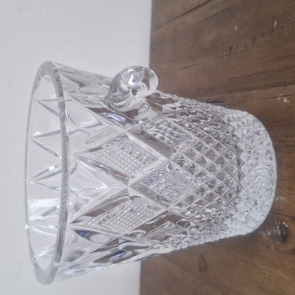 Mikasa Vintage Lead Crystal Ice Bucket – Diamond Cut Pattern with Handles - Picture 6 of 8